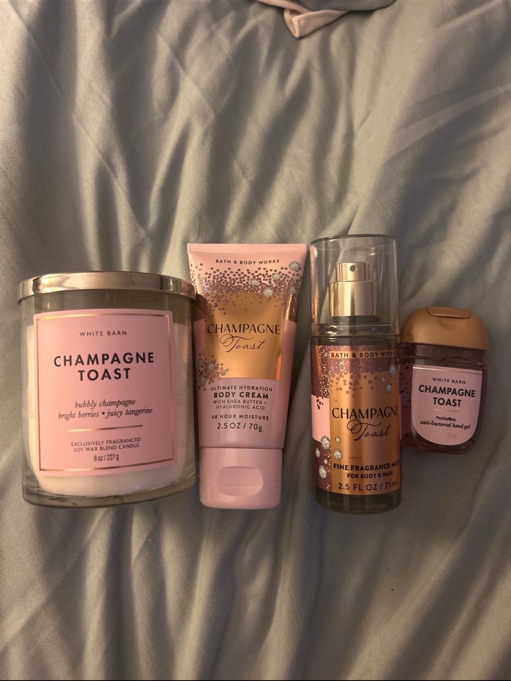 Bath & Body Works Champagne Toast 4-Piece Bath & Body Set